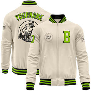 2025 New Premium Leather <b>Bomber</b> Coat <b>Varsity</b> <b>Jacket</b> OEM High Quality Sportswear Letterman <b>Jacket</b> for <b>Men</b> - Product Image 1