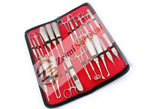 Kit d'instruments dentaires oraux de base de qualité supérieure 37 pièces ensemble de scalpel porte-aiguille pince d'ascenseur de haute qualité-Source d'alimentation manuelle - Product Image 3