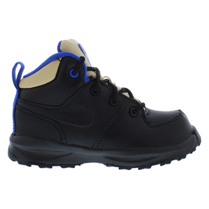 Zapatos Nike Manoa de cuero para bebés/niños pequeños Color: Negro/Sésamo/Game Royal 100% auténticos - Product Image 1