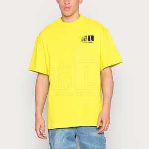 Camiseta con estampado de ajuste holgado de algodón 100% de alta calidad para hombre, camisetas Boxy Fit, nuevo diseño, Camiseta con estampado de ajuste holgado de algodón 100% - Product Image 1