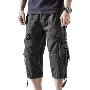 Conçu sur mesure 100% coton hommes été décontracté Shorts taille 6XL Fitness Cargo Style solide motif formel respirant séchage rapide - Product Image 5