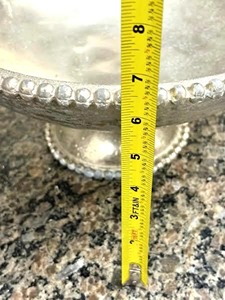 Bol de service sur pied en argent finition élégante, vaisselle décorative, adapté aux fêtes, aux rassemblements et aux cadeaux, en provenance d'Inde - Product Image 3