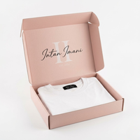 Boîte en carton ondulé en papier kraft de luxe pour la vente en gros OEM, emballage pour robes, sous-vêtements, chaussures, chaussettes, vêtements