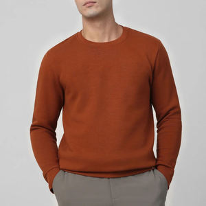 เสื้อสเวตเตอร์ผ้าฟลีซนุ่มใส่วิ่งสำหรับผู้ชายทรงโอเวอร์ไซส์ผ้าคอตตอน370gsm - Product Image 1