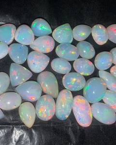Lot de 42 cabochons d'opale éthiopienne naturelle, 307 carats, multicolores, pour la fabrication de bijoux - Product Image 3