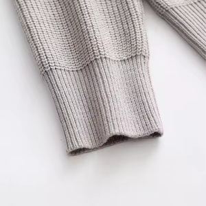 Cárdigan de uniforme de punto de mezcla de algodón cálido y transpirable Cárdigan de uniforme de Punto ligero de calibre fino - Product Image 4