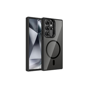 Funda Protectora de Silicona a Prueba de Golpes con Soporte y Protector de Lente de Cámara para Samsung Galaxy S24 Ultra, Compatible con MagSafe - Product Image 1