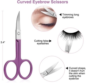 Pince à sourcils personnalisée de haute qualité en acier inoxydable pointe pointue écologique léger réutilisable utilisation en salon de maquillage - Product Image 2