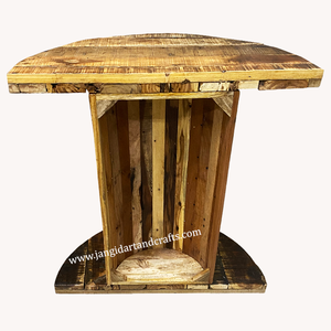 Mesa de consola Estilo nórdico Vintage de madera reciclada para pasillo, mesa de consola estilo antiguo y estrecho para sala de estar, India - Product Image 4