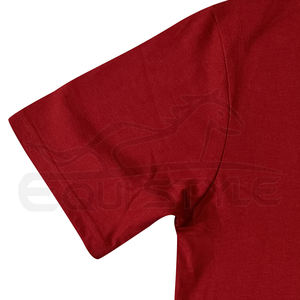 2025 rouge coton t-shirts en gros au Pakistan 60% coton 40% polyester t-shirts pour hommes femmes et enfants haute qualité Logo personnalisé - Product Image 3