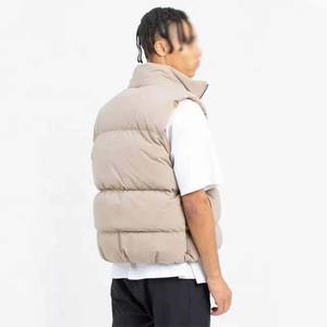 Chaleco Acolchado de Algodón de Alta Calidad para Hombre, Estilo Urbano 2026, Logotipo Personalizado Bordado, Cuello Alto, Nuevo Diseño con Servicio OEM - Product Image 2