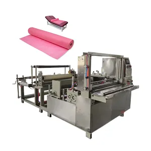 Medical Non woven Paper Disposable Spa Salon Bed Sheet Roll Making Machine with Easy Tear Line