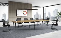Comptoir incurvé de réception Mobilier de bureau commercial personnalisable Hôtel Salon de beauté Réception de bar