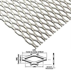 Maille métallique expansée neuve pour écrans architecturaux, maille métallique expansée pour écrans de projection, maille métallique expansée pour l'éclairage - Product Image 3