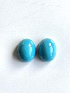 51.26 carats Turquoise Arizona Cabochons 2 pièces paire de qualité supérieure pour la fabrication de bijoux fins pierres précieuses naturelles - Product Image 3