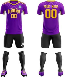 Uniforme de fútbol juvenil de alta calidad Patrón de lunares 3D Jersey que absorbe la humedad Pantalones cortos Tamaño 2-12Y Cuello en V Transpirable para niños - Product Image 5