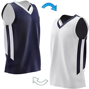 Maillot de basket-ball réversible uniforme de basket-ball d'équipe professionnelle uniforme court nouveau Style uniforme de basket-ball sur mesure - Product Image 4
