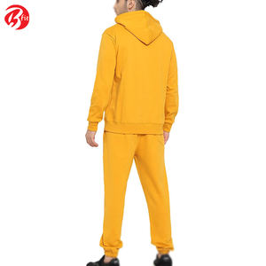 Survêtements jaunes en molleton de coton entièrement faits sur mesure de superbe qualité, excellents pour l'entraînement de fitness, le jogging, le service OEM disponible - Product Image 4