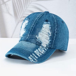 Trendy Distressed Trucker <b>Hat</b> For Women And Men Adjustable Casual Outdoor Stylish Comfortable Breathable Everyday Wear - Product Image 2