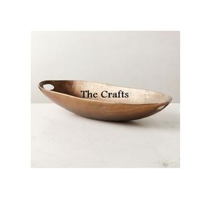 Dernier modèle Bol décoratif couleur or en aluminium Bol de service exclusif pour snacks de qualité à vendre - Product Image 1