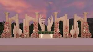 Decoraciones Modernas de Madera para Escenarios de Boda, para Uso en Interiores y Exteriores - Product Image 4