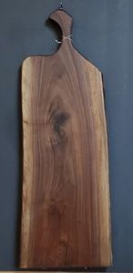 Tabla de cortar gruesa de madera de acacia natural rectangular grande de alta calidad al por mayor con asa para decoración de mesa y cocina - Product Image 6