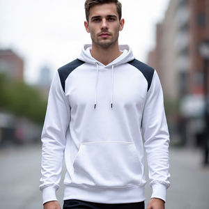 Hiver Hommes 500 GSM Hoodie Streetwear High Street Heavyweight Drop Shoulder Pullover Hood Long Sleeve Hoodie Men's - Product Image 3