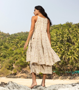 Vestido informal de manga larga con cuello en V para mujer - Product Image 4