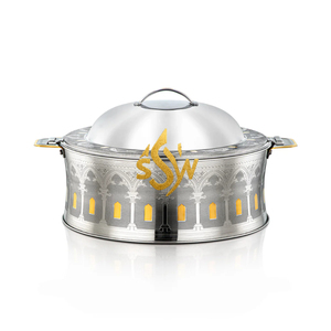 Modern Stainless Steel Eco-Friendly Casserole <b>Food</b> Warmer Dish Home Hotel Buffet Party Middle East Serve Ware <b>Hot</b> Pots Supplies - Product Image 1