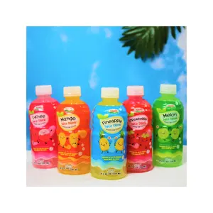 Garrafa de suco para animais nata de coco, venda quente, bebida e mastigar nata de coco-em 320ml, garrafa de suco para animais de estimação com nata de coco