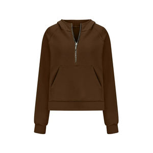 Sudaderas cortas con cremallera de cuello alto de moda para mujer - Product Image 4