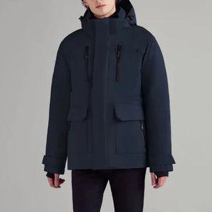 Veste polaire épaisse et chaude tendance de haute qualité pour hommes, manteau d'hiver, veste en duvet à col montant personnalisée pour hommes, OEM ODM - Product Image 3