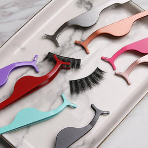 Pinzas de acero inoxidable de grado quirúrgico de oro rosa, extensiones de pestañas calientes, multifuncional, personalizable, agarre fuerte de alta calidad - Product Image 5