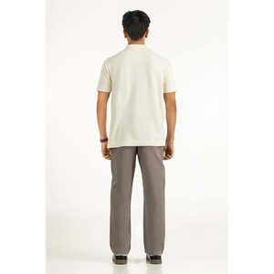 Salt Regular Fit Anti-Wrinkle Embroidered <b>White</b> for Short Sleeve Solid <b>Golf</b> MN-PSH-SS26-021-A Summer - Product Image 2