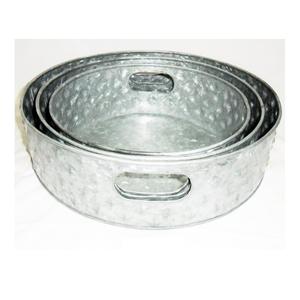 Ensemble de 3 plateaux de service OEM galvanisés et finis de style luxueux à vendre par un fabricant indien à bas prix - Product Image 2