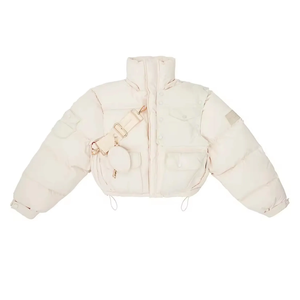 Chaqueta de Invierno para Hombre, con Capucha, Cuello Alto, Acolchada, con Logotipo Frontal, Impermeable, de Secado Rápido, Largo Regular, Servicio OEM Personalizado - Product Image 3