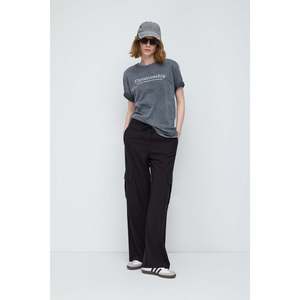 Camiseta Básica de Manga Larga con Cuello Redondo y Corte Regular para Mujer, 100% Algodón, Estilo Informal, Transpirable, Tallas XS/XXS Disponibles - Product Image 3
