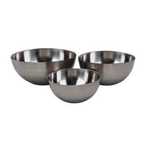 Ensemble de bols professionnels en acier inoxydable pour cuisine, polyvalents, profonds, ronds, à fond plat, pour préparation, cuisson, service et mélange - Product Image 4