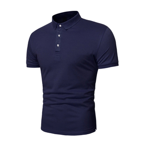 Bajo MOQ diseño profesional algodón poliéster secado rápido transpirable Turn Down Collar fábrica precio barato adulto tamaño hombres Polo camisa - Product Image 5