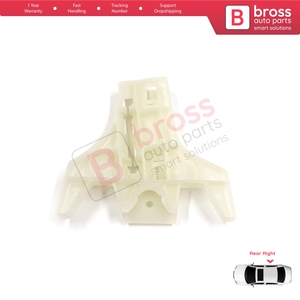 BWR5583 Window Regulator Repair <b>Clips</b> Rear Right Door for Santa Fe CM 2005-2012 Elantra HD 2005-2011 834712B000 - Product Image 2