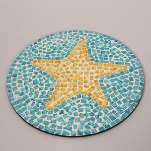 Produit chaud rond en rotin écologique forme personnalisée tapis et tampons plat jetable moderne de luxe assiette de service pour les fêtes - Product Image 1