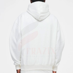 Hoodie Homme Personnalisé Grande Taille 2023 à Faible MOQ, 100% Coton, Couleur Unie Hiver, Vêtement Décontracté Respirant et Séchage Rapide - Product Image 4