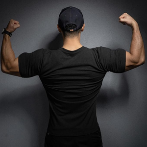 T-shirt en coton avec impression personnalisée de haute qualité en microfibre Crew Fitness col arrondi sport hommes blanc respirant - Product Image 6