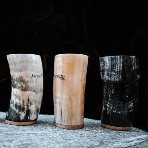 แก้วฮอร์นสำหรับดื่มทำจากแก้วทำมือทำจากธรรมชาติทำด้วยมือแก้วแตรสำหรับดื่มขัดเงาสูงทำจากอินเดีย - Product Image 5