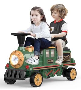 Tren Eléctrico ANPABO de 12V, Juguete de 2 Plazas para Niños Mayores de 3 Años, Asiento Ajustable en Altura, Almacenamiento Adicional, Sin Rieles, Envío Inmediato - Product Image 2