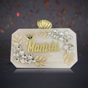 Stylisé pochette en résine pour femmes designer pochette faite à la main pour filles meilleur design boîte à bijoux unique à bas prix - Product Image 3