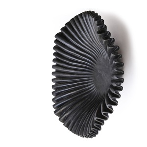 Bol en marbre noir écologique Design de vague festonné vintage moderne Décoration personnalisée Cadeau de luxe et article promotionnel au prix de gros - Product Image 5