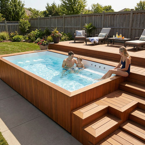 Weather Resistant Material Above Ground Lounge Chair <b>Pool</b> Suitable For Adults Kids Outdoor Backyard Garden Resort With Supportin - Product Image 5