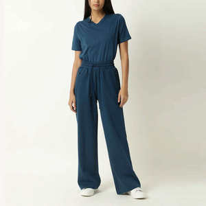 Nouvel Arrivage Pantalon de Survêtement Évasé pour Femme - Hiver, Taille Élastique, Logo Personnalisé, 100% Coton Respirant, Vêtement de Fitness de Haute Qualité, Faible MOQ - Product Image 3