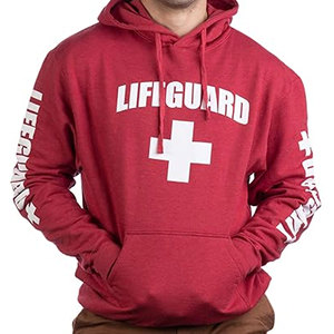 Hot Trending Spring Men's Unisex Pullover Sudadera Salvavidas Rojo 100% Algodón Fleece Grueso Personalizable Hoody Estilo bordado - Product Image 4